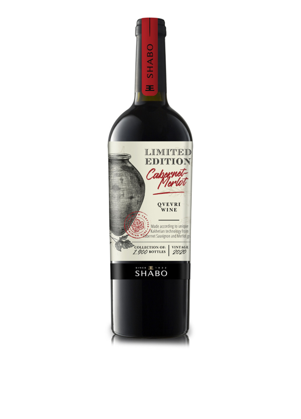 Вино Limited Edition Каберне-Мерло по-кахетински сухое красное, 0,75 л Shabo (253684990)