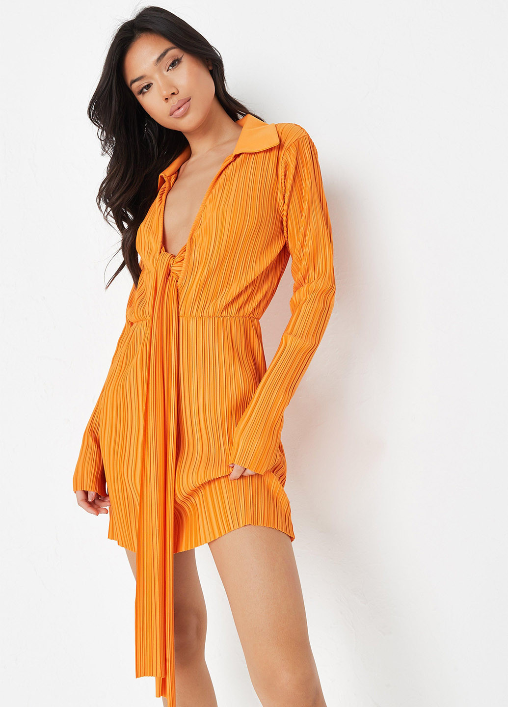 Помаранчева кежуал сукня Missguided однотонна