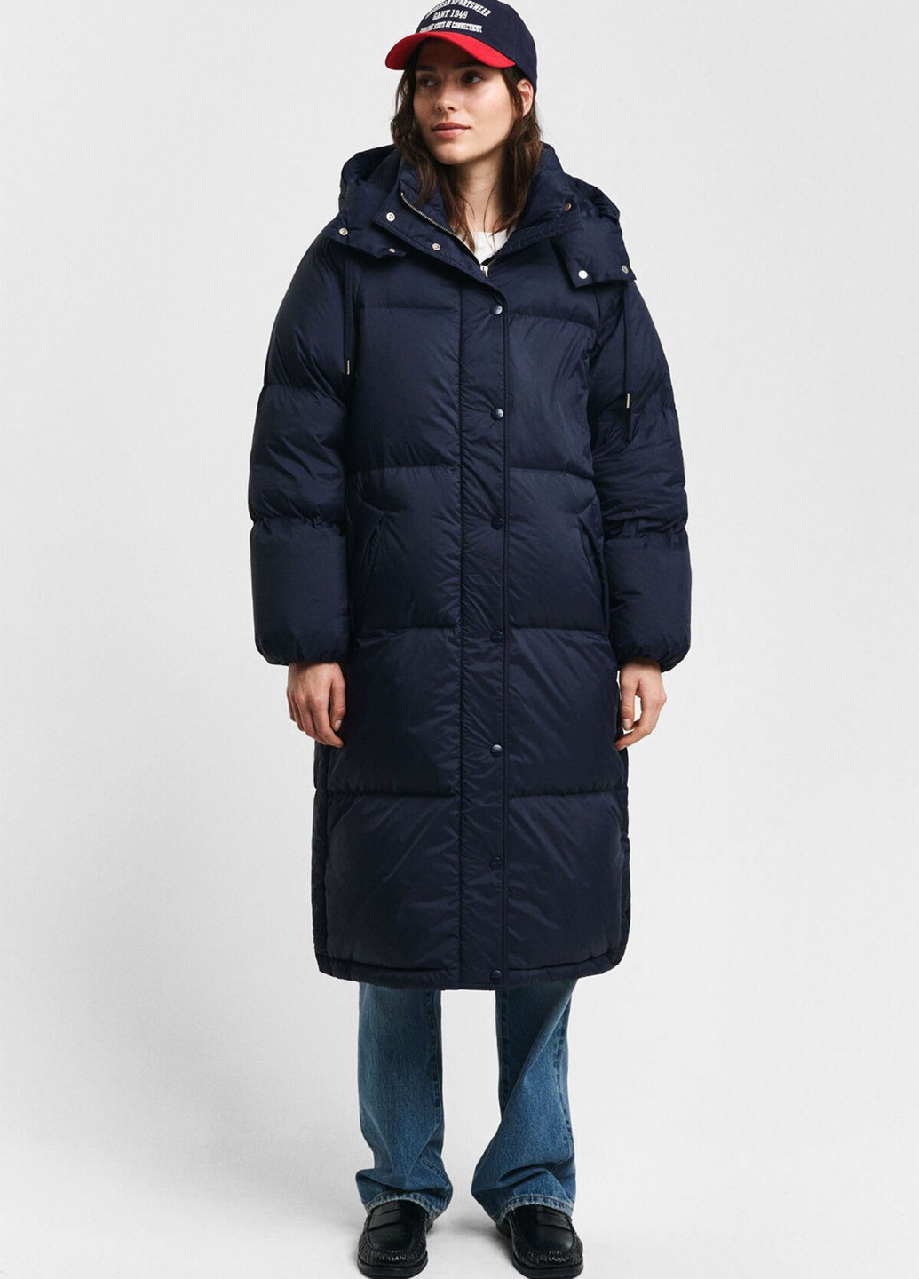 Синий зимний Пуховик Gant