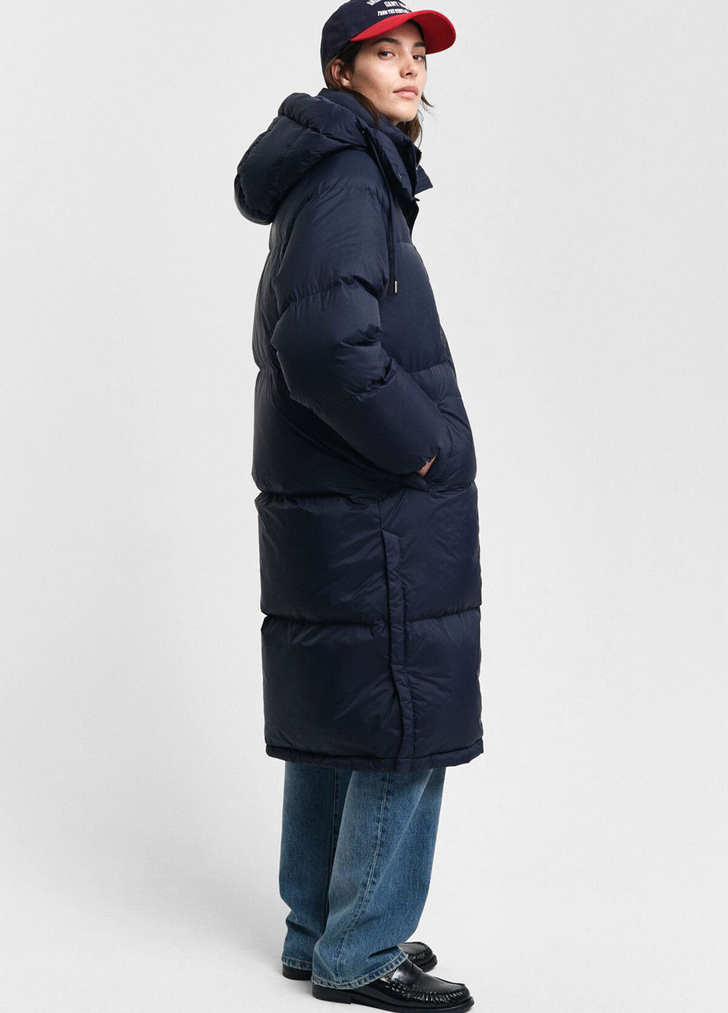 Синий зимний Пуховик Gant