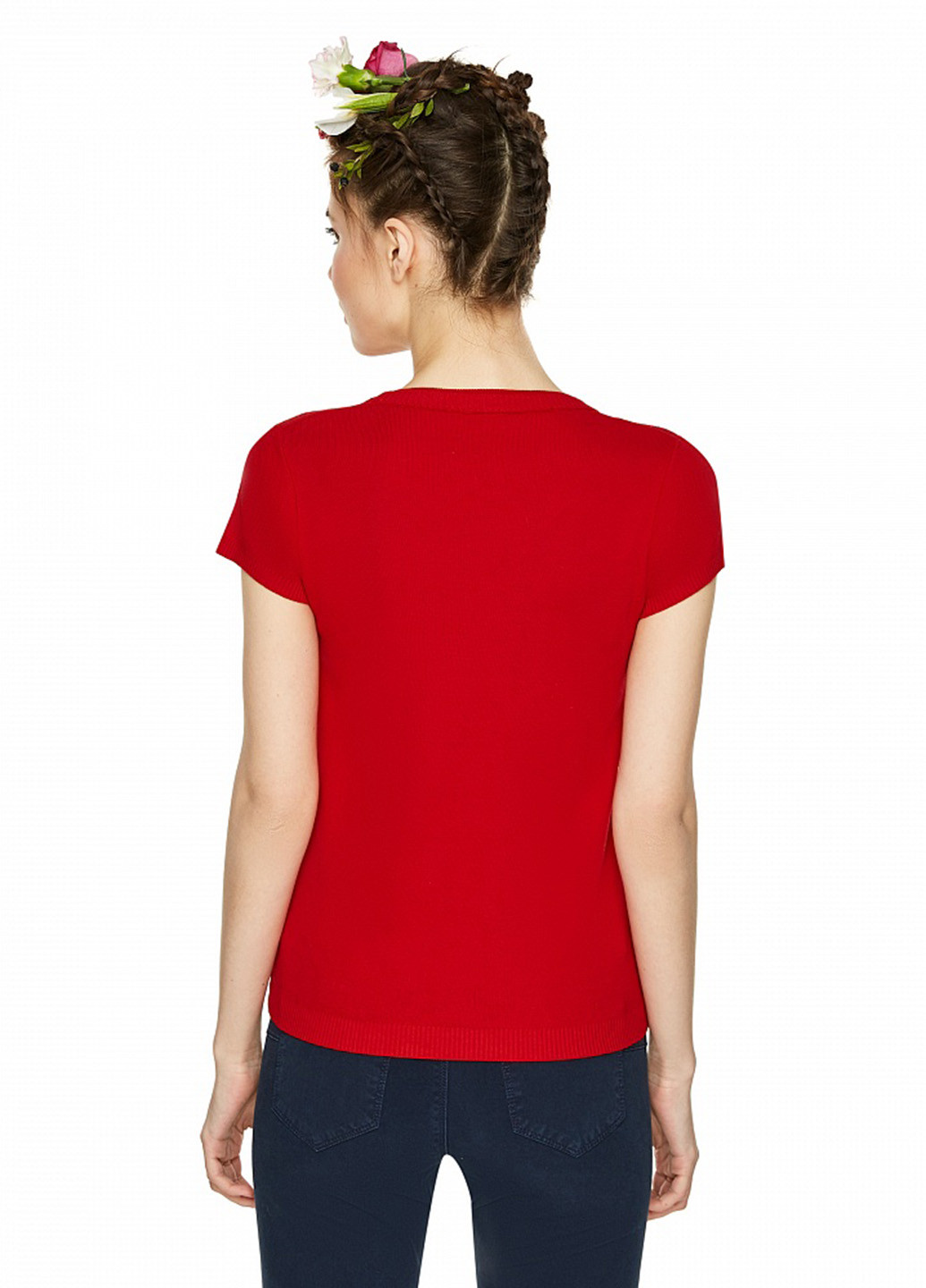 Красная демисезон футболка с коротким рукавом United Colors of Benetton