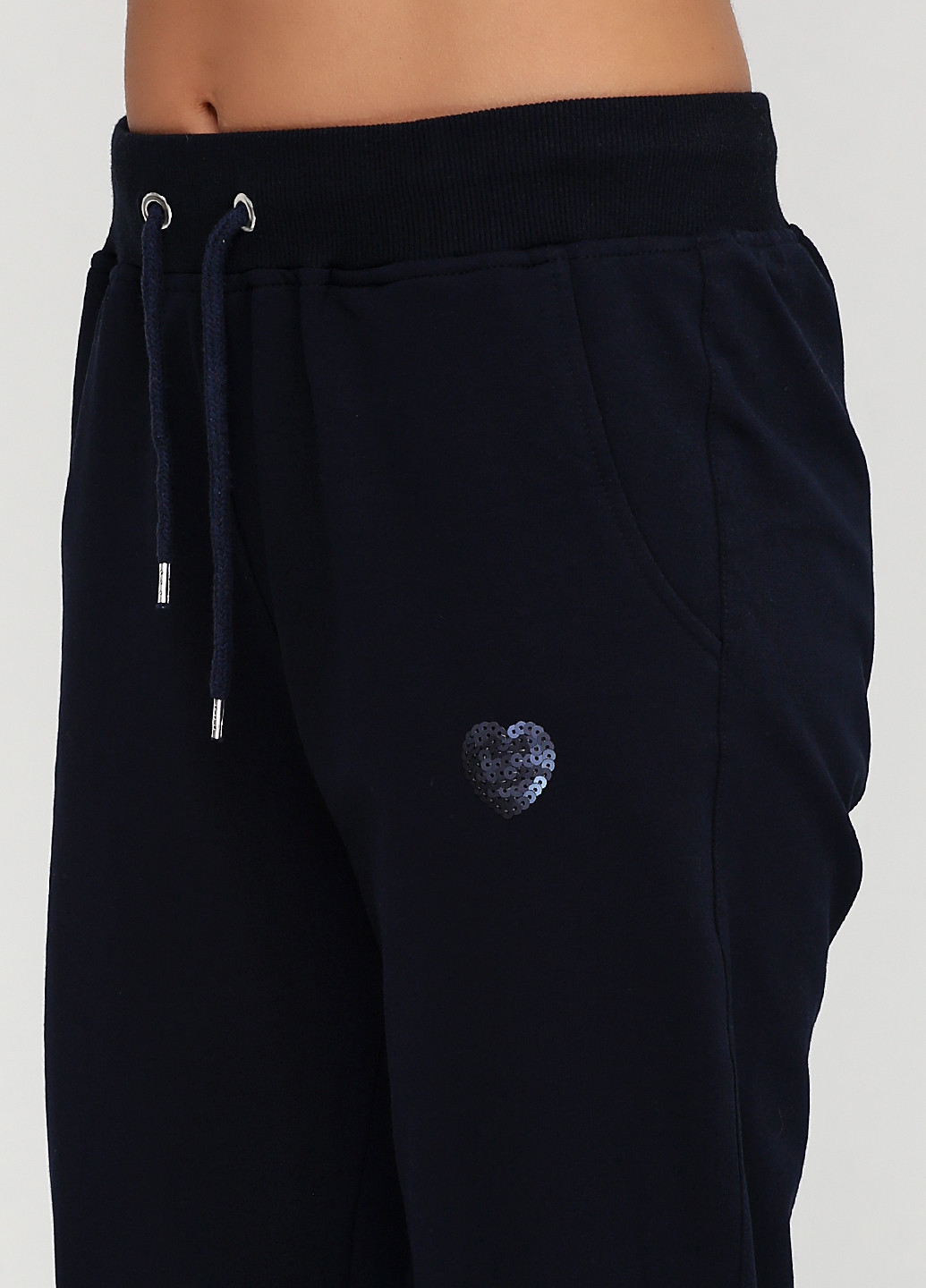 Темно-синие спортивные демисезонные прямые брюки Madoc