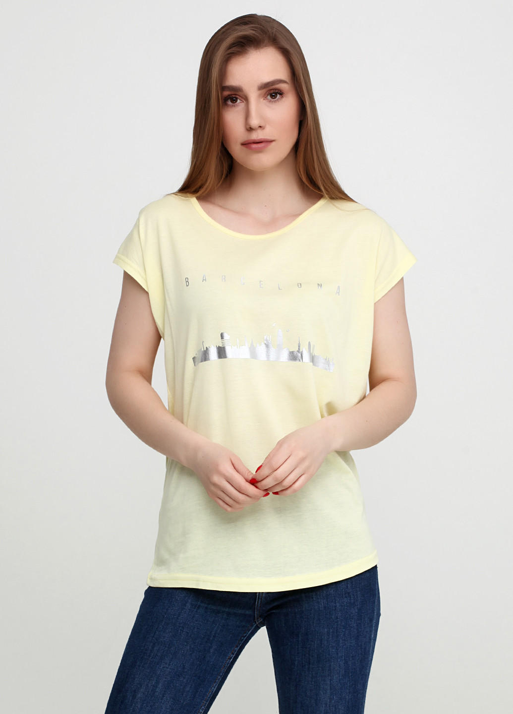 Жовта літня футболка Moda Trend