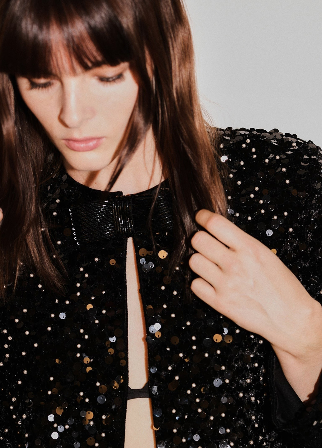 Черный женский жакет H&M однотонный - всесезон