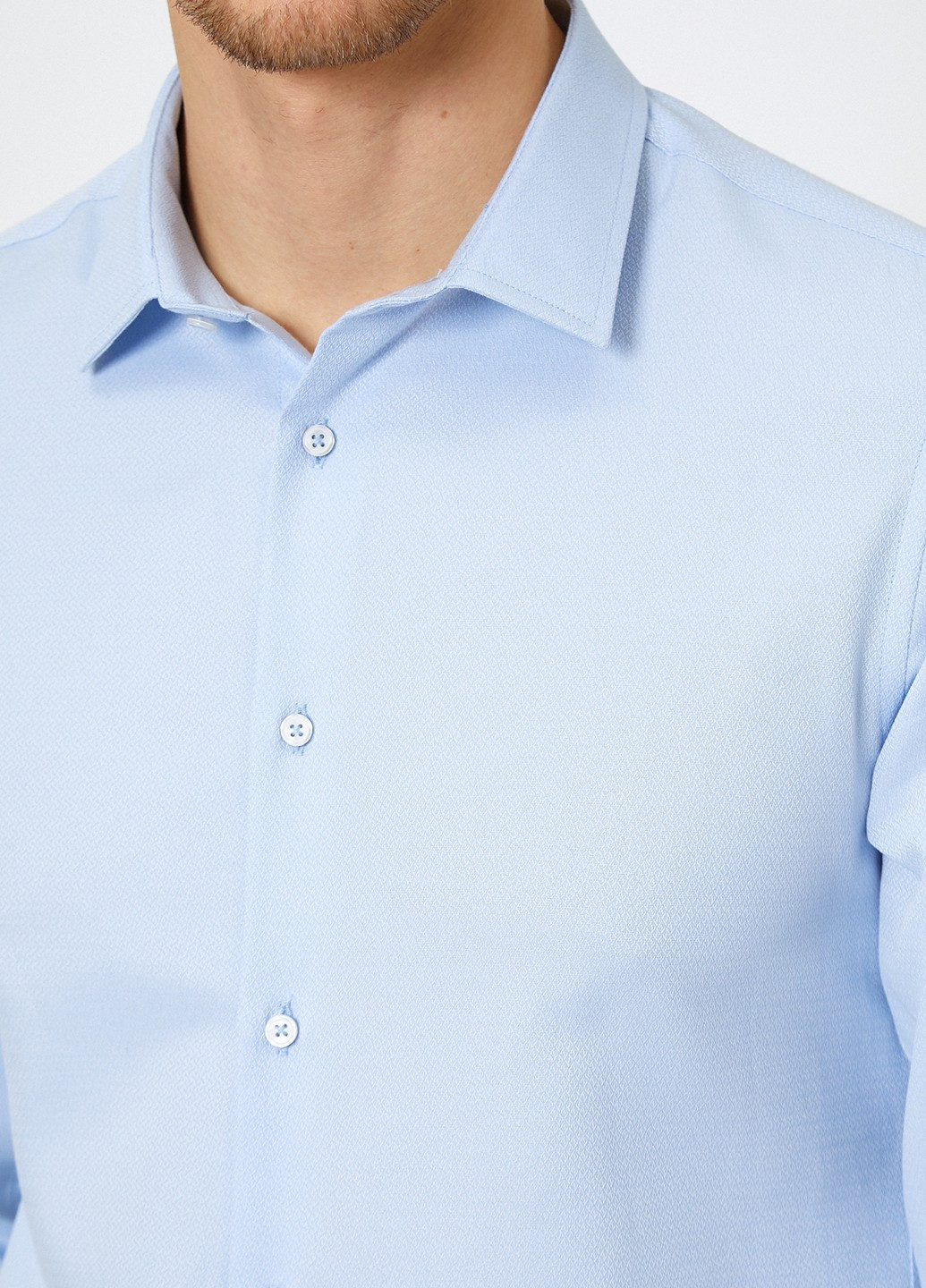 Голубой кэжуал рубашка KOTON