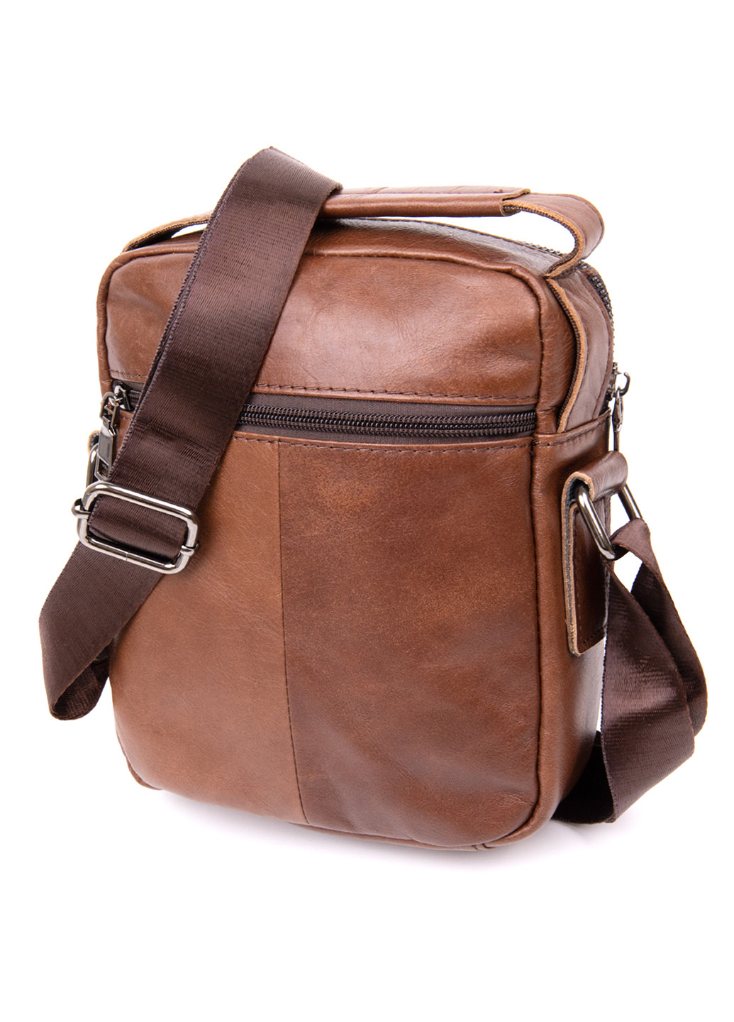 Мужской кожаный мессенджер 18х20,5х5,5 см Vintage (232989363)