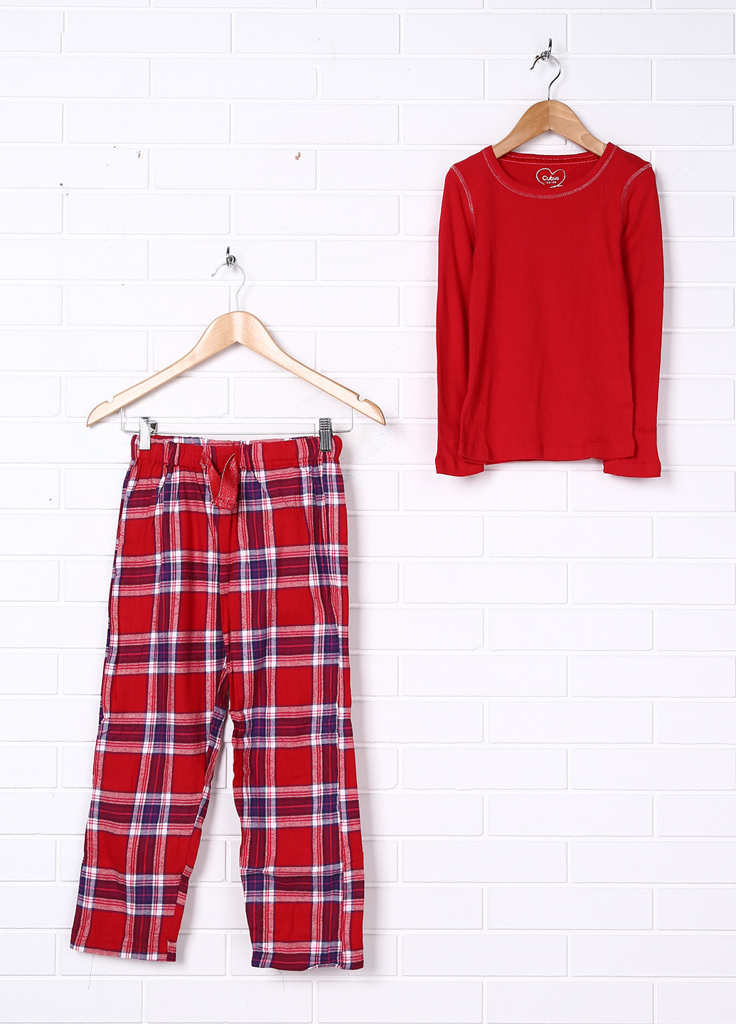 Красная всесезон пижама (брюки, кофта) Cubus