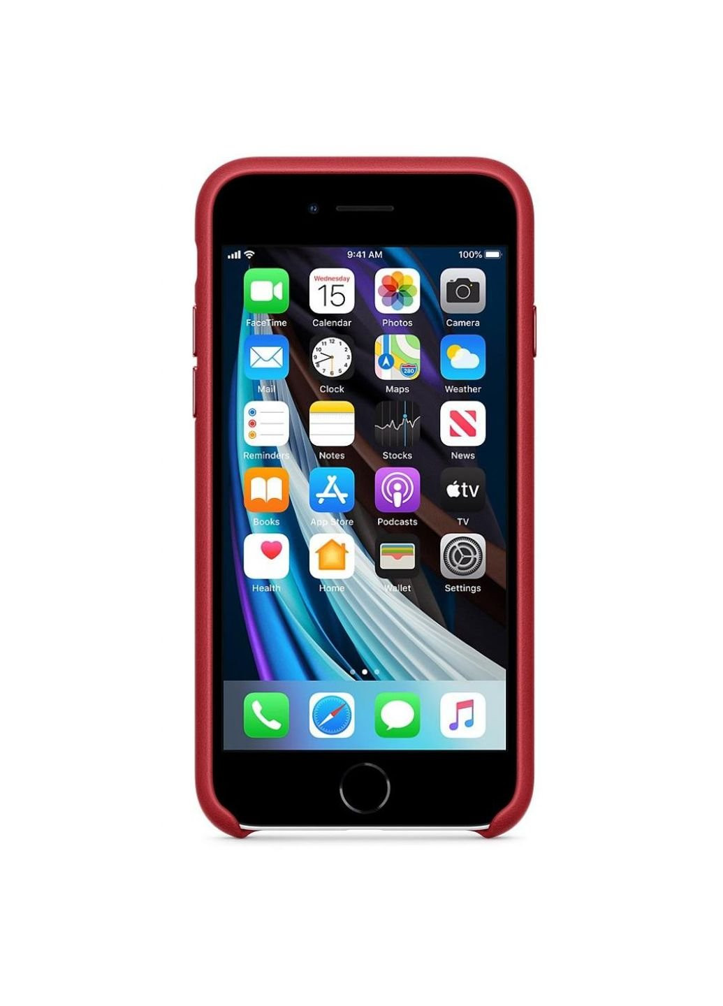 Чехол для мобильного телефона (смартфона) iPhone SE Leather Case - (PRODUCT)RED (MXYL2ZM/A) Apple (201492486)