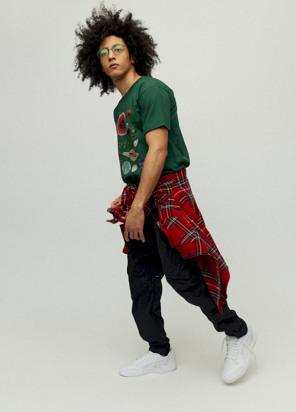 Темно-зеленая футболка мужская YAPPI