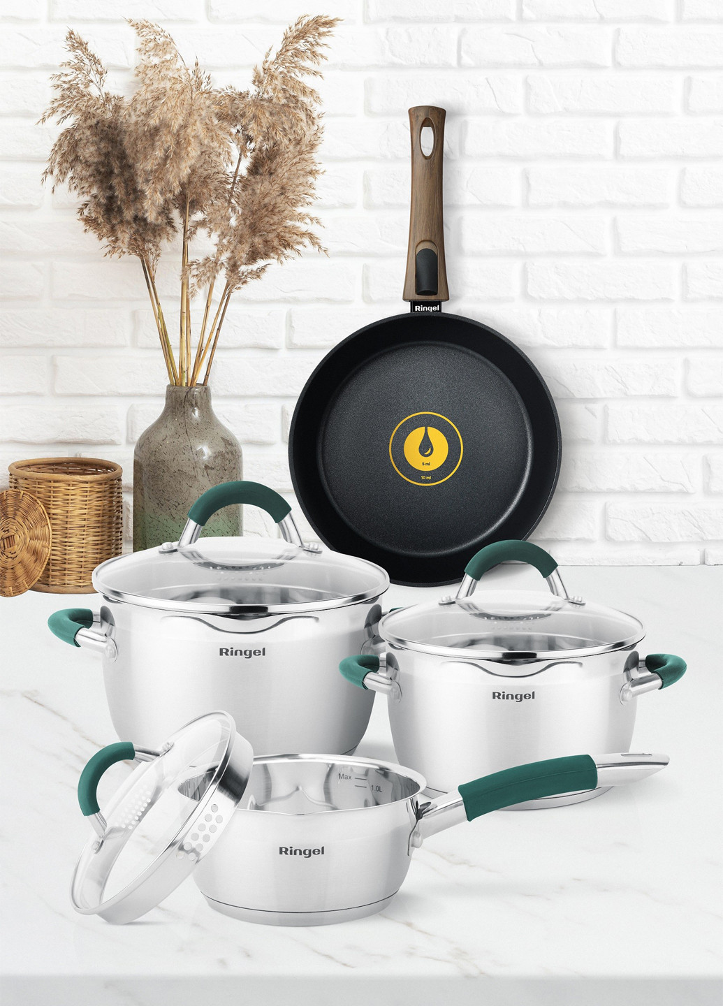 Ківш із кришкою, 1,6 л Ringel (258942557)