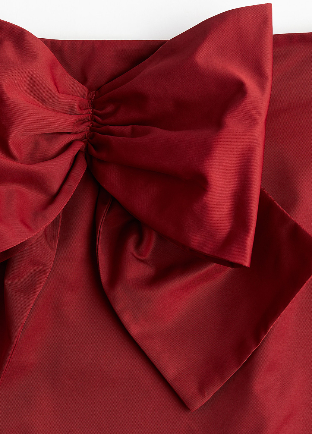 Бордовая коктейльный, кэжуал однотонная юбка H&M