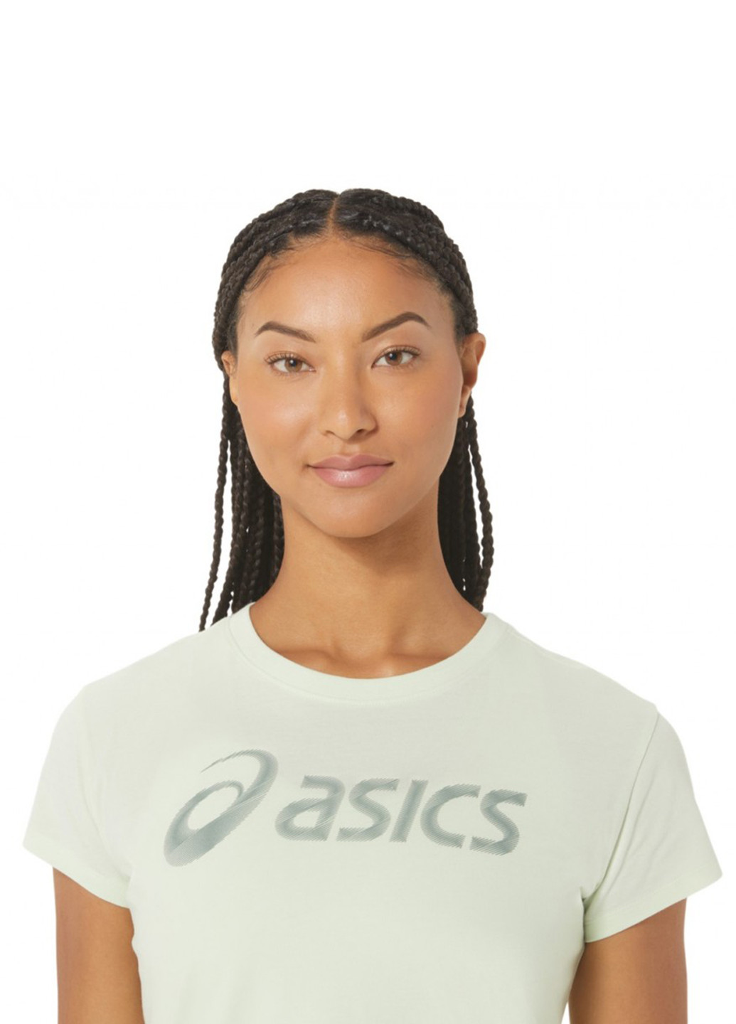 Мятная летняя футболка Asics