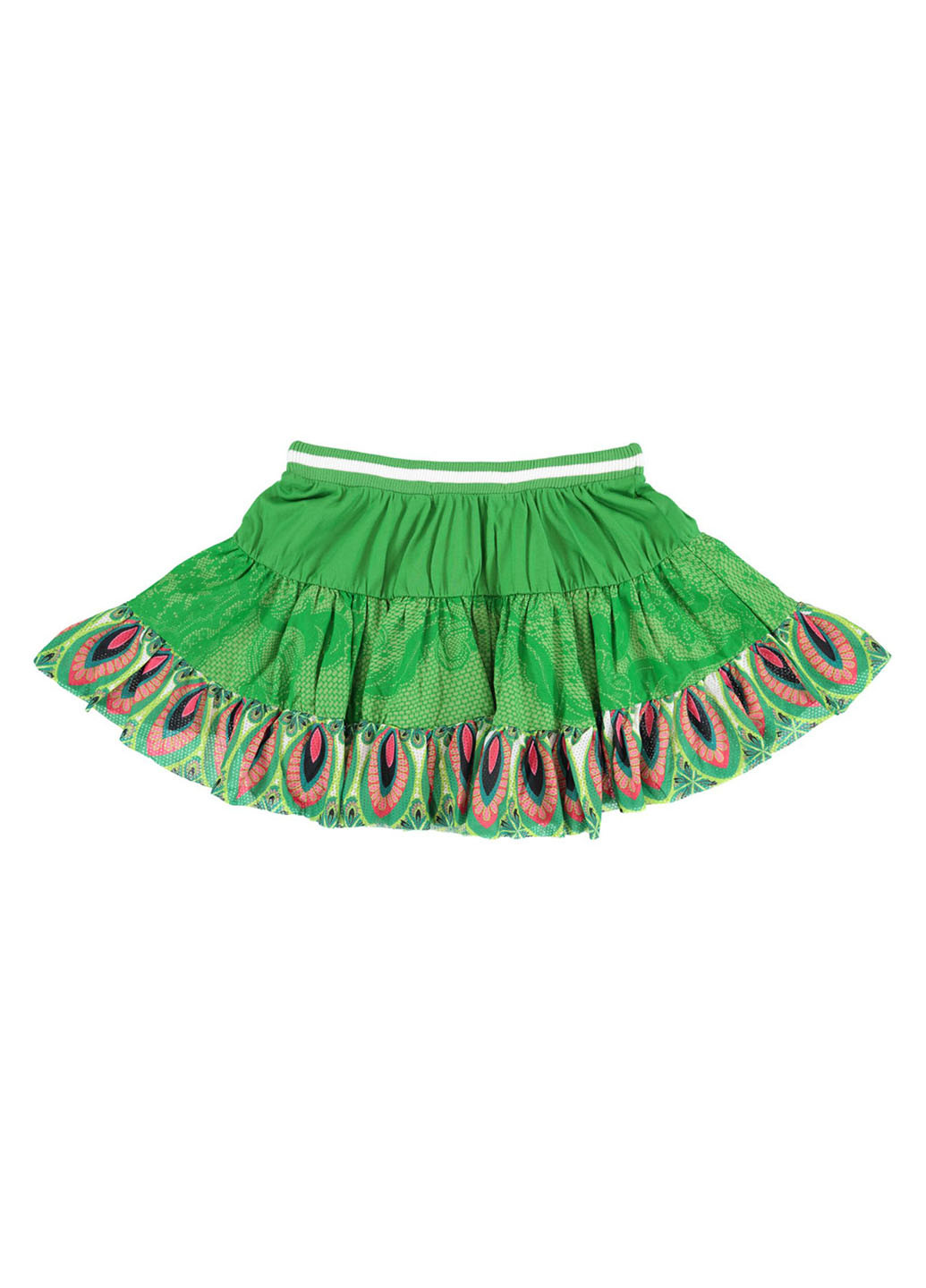 Зеленая кэжуал юбка Desigual клешированная