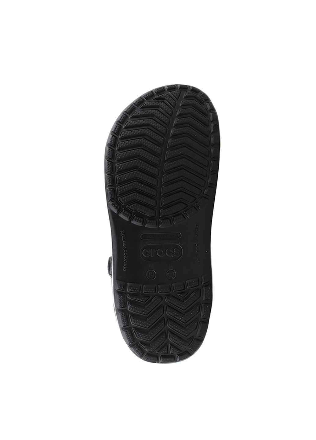 Черно-белые сабо Crocs без каблука