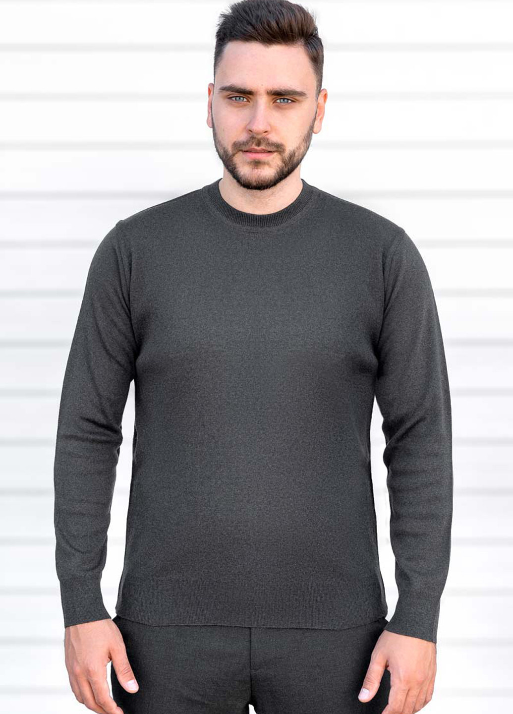 Темно-сірий світшот Sun's House однотонний без декору (324560242)