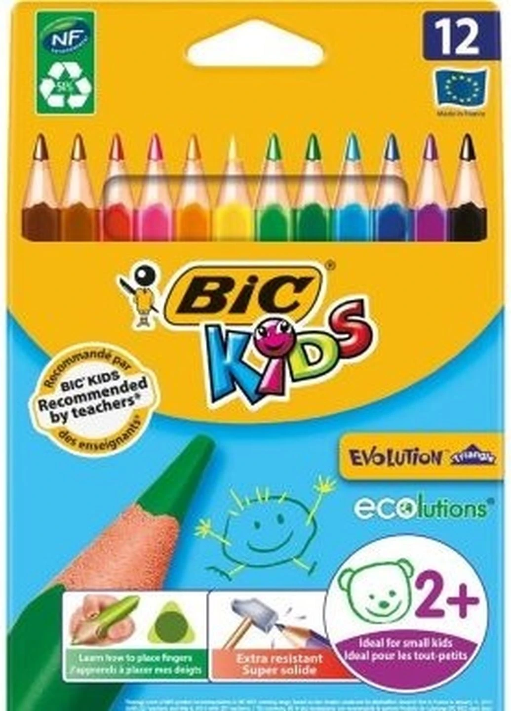 Олівці 12 кольорів Bic (248407811)