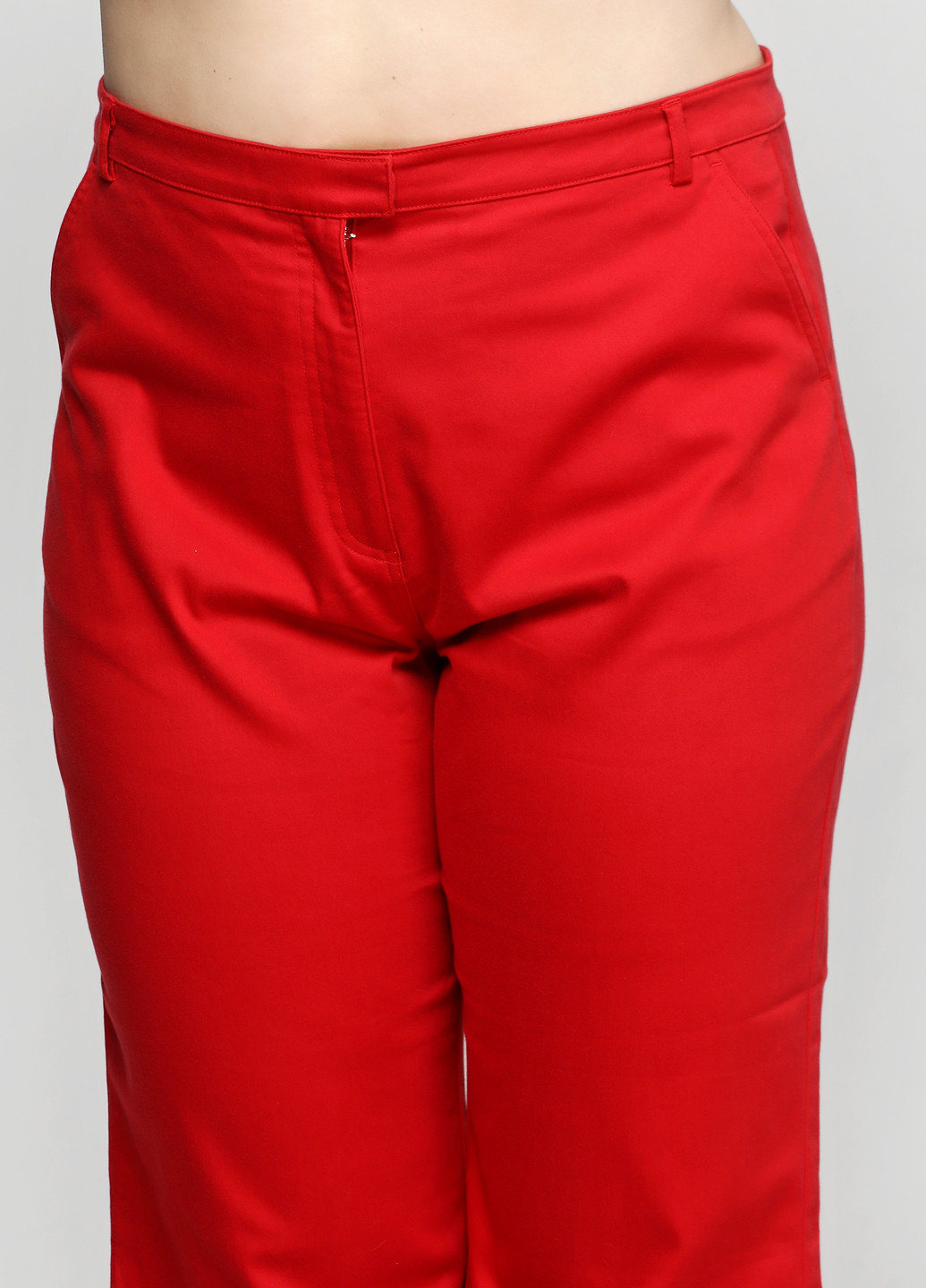 Красные кэжуал демисезонные брюки Intown