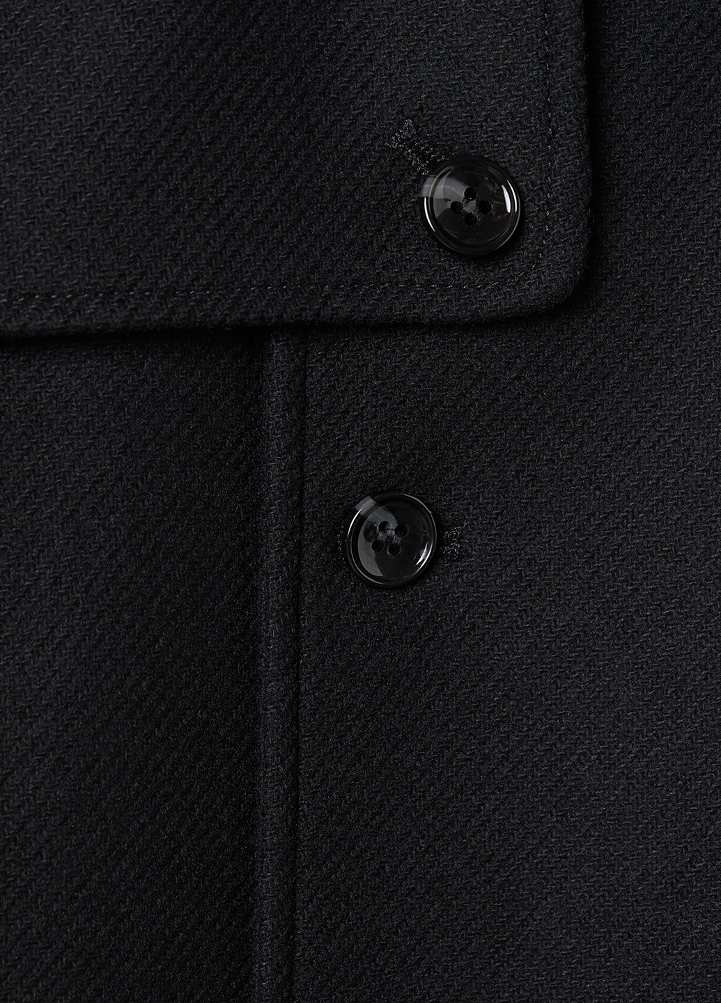 Черное Кэжуал пальто H&M Studio однотонное