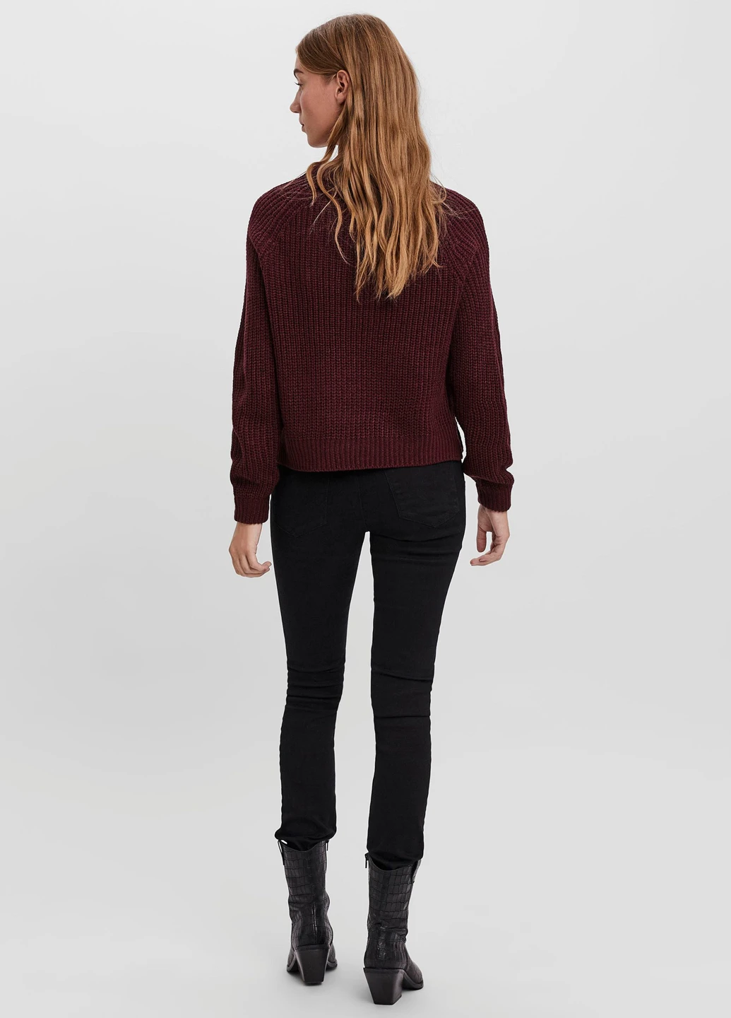 Бордовий демісезонний светр Vero Moda