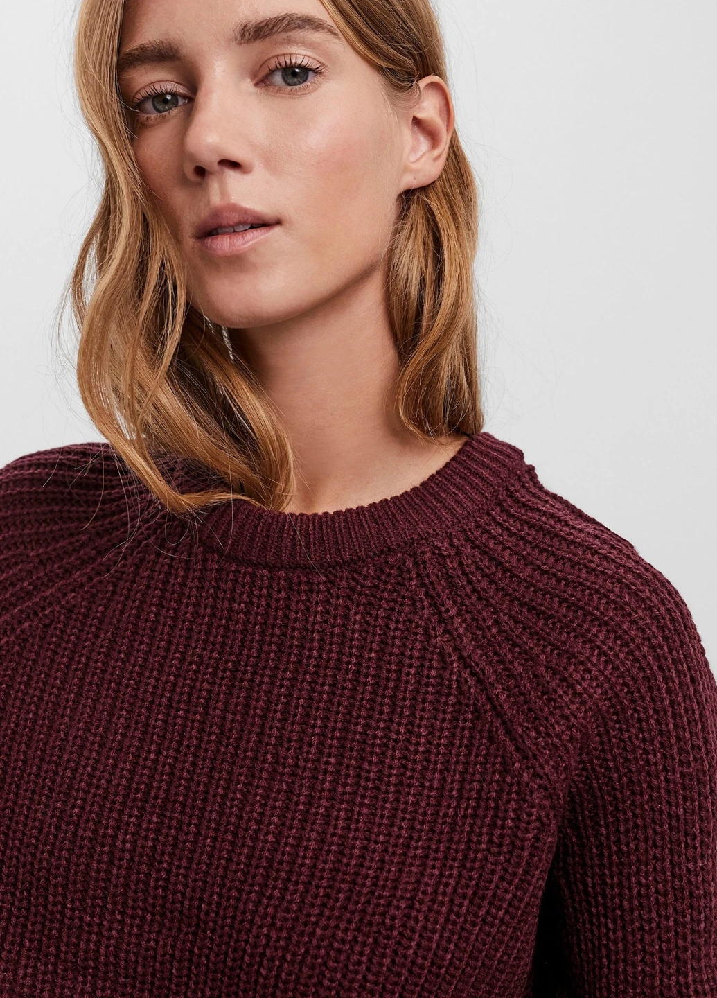Бордовий демісезонний светр Vero Moda