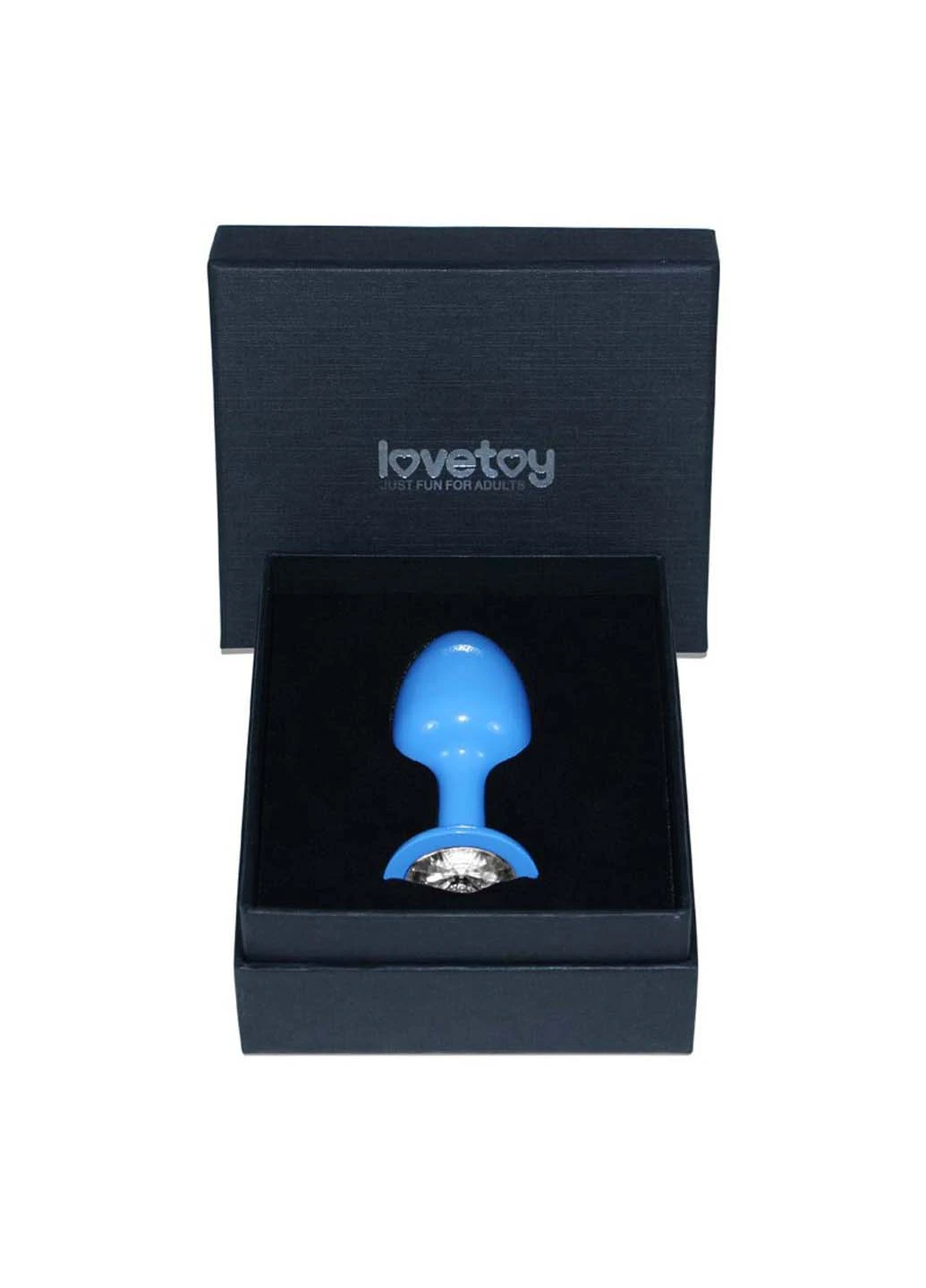 Анальная пробка с камнем в подарочной упаковке 8 см Lovetoy (253486717)