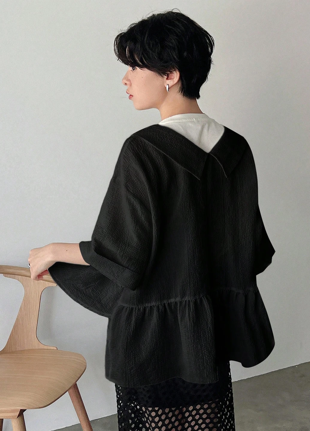 Чорна блуза SHEIN