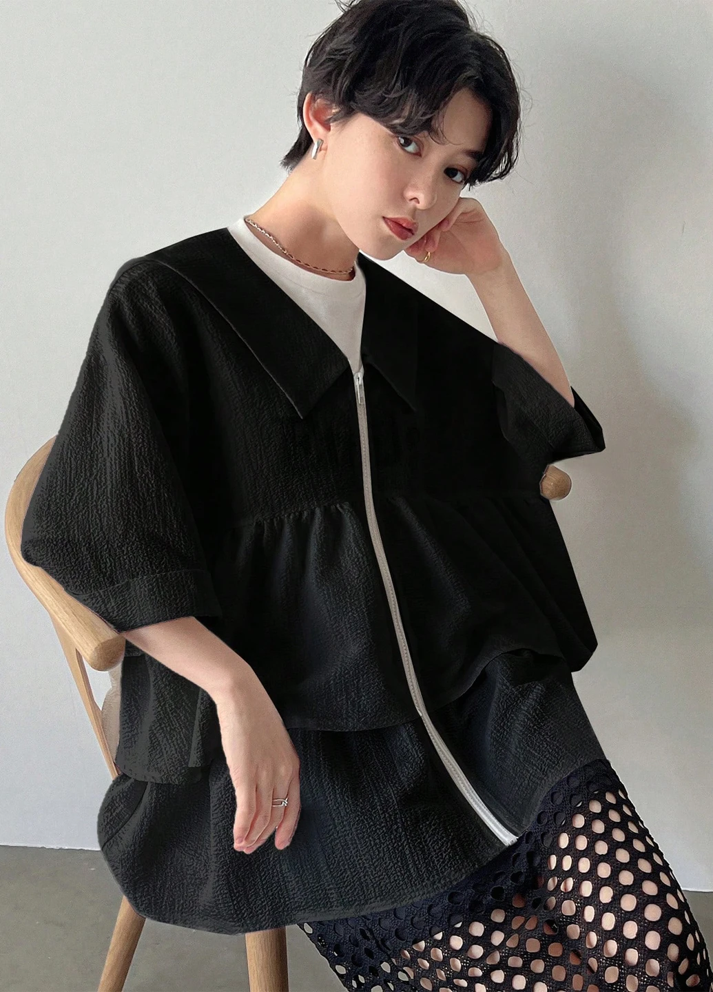 Чорна блуза SHEIN