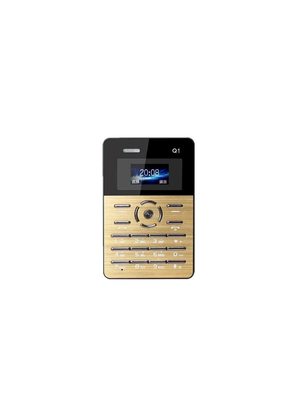 Мини мобильный маленький телефон Gtstar Card Phone Q1 Gold No Name  (239798403) ? Купить в интернет-магазине Каста ? Киев, Одесса, Харьков ?  Доставка по всей Украине! (#239798403)