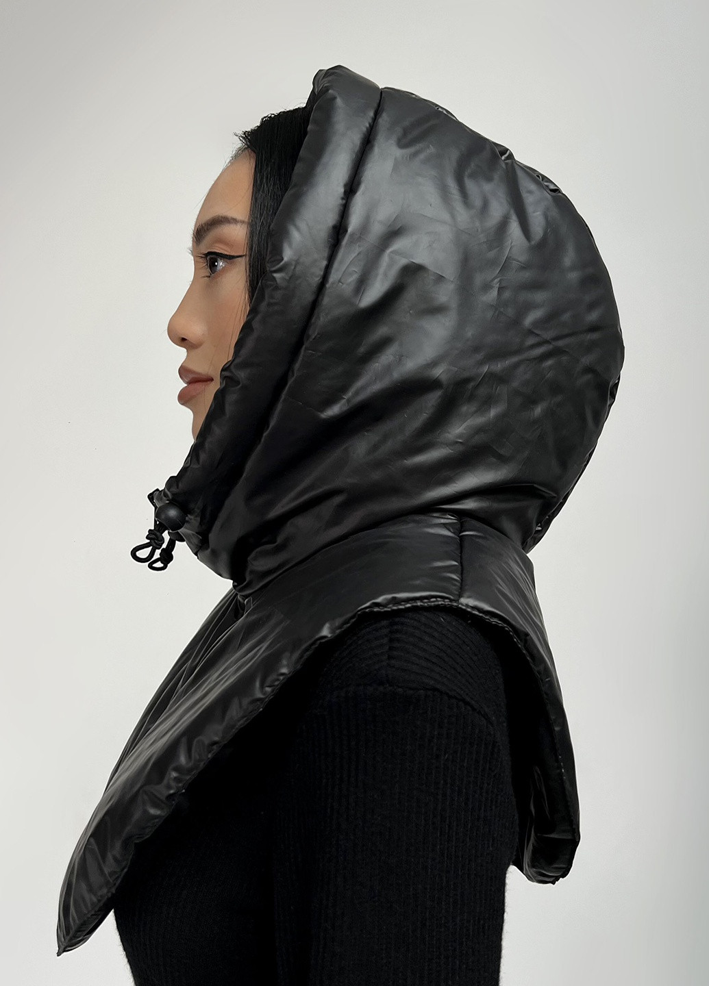 Зимний капор черный Jadone Fashion (255722722)