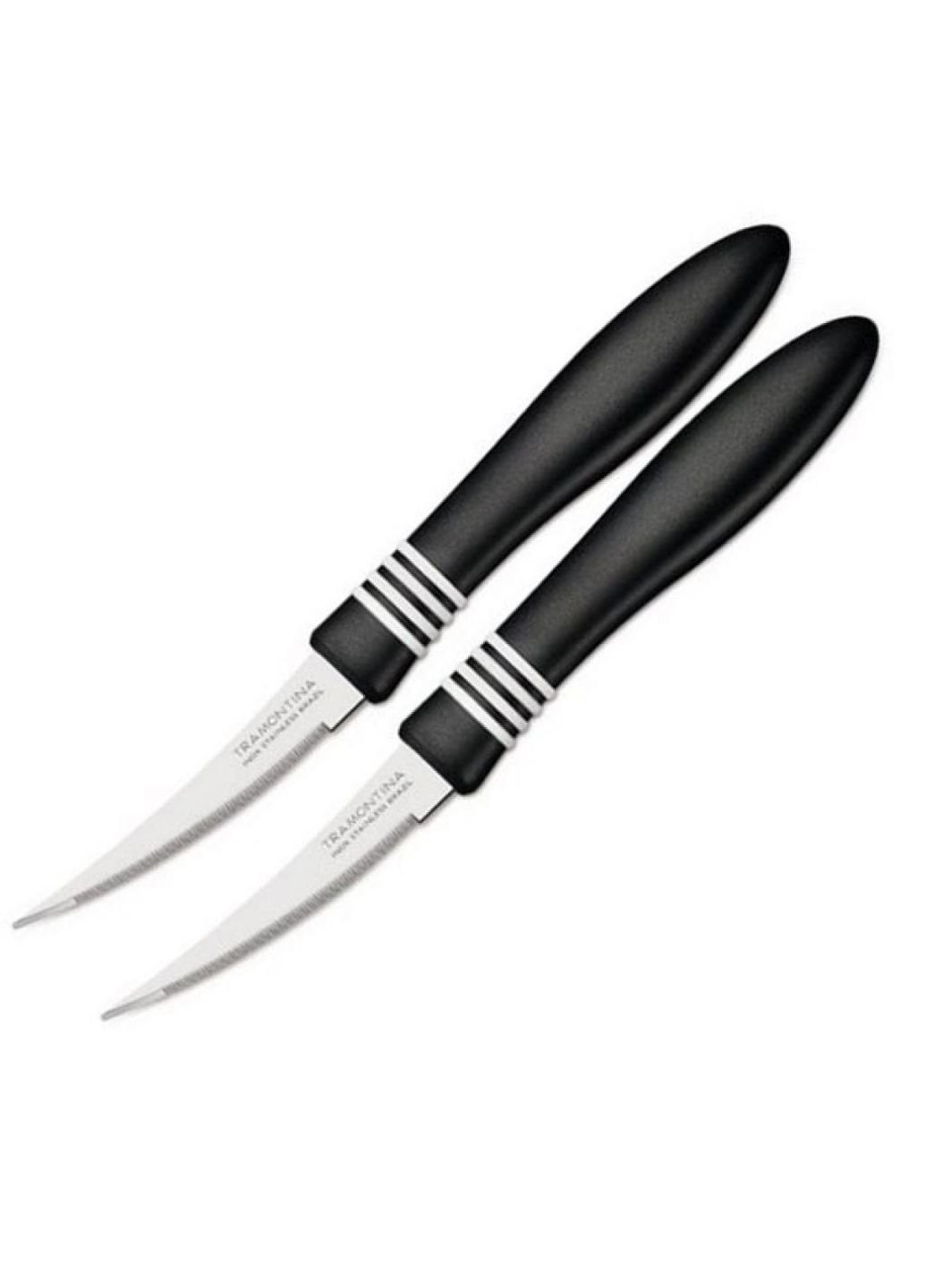 Набор ножей COR & COR для томатов 2шт 76 мм Black (23462/203) Tramontina чёрные,