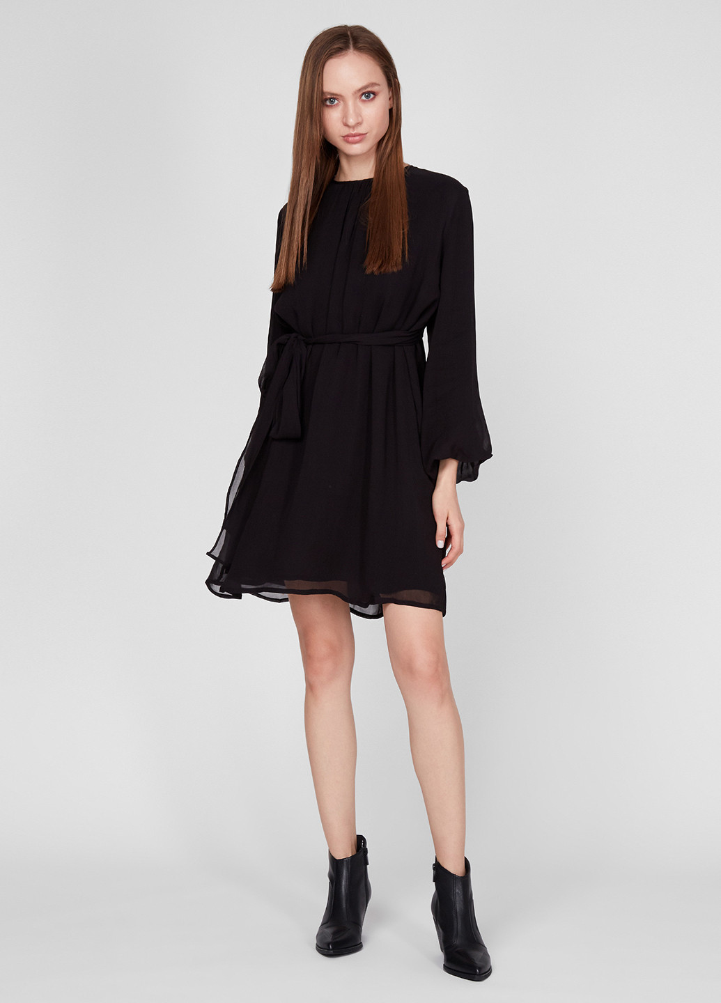 Чорна кежуал сукня кльош Replay однотонна