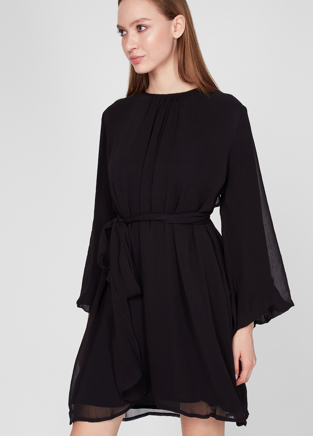 Чорна кежуал сукня кльош Replay однотонна