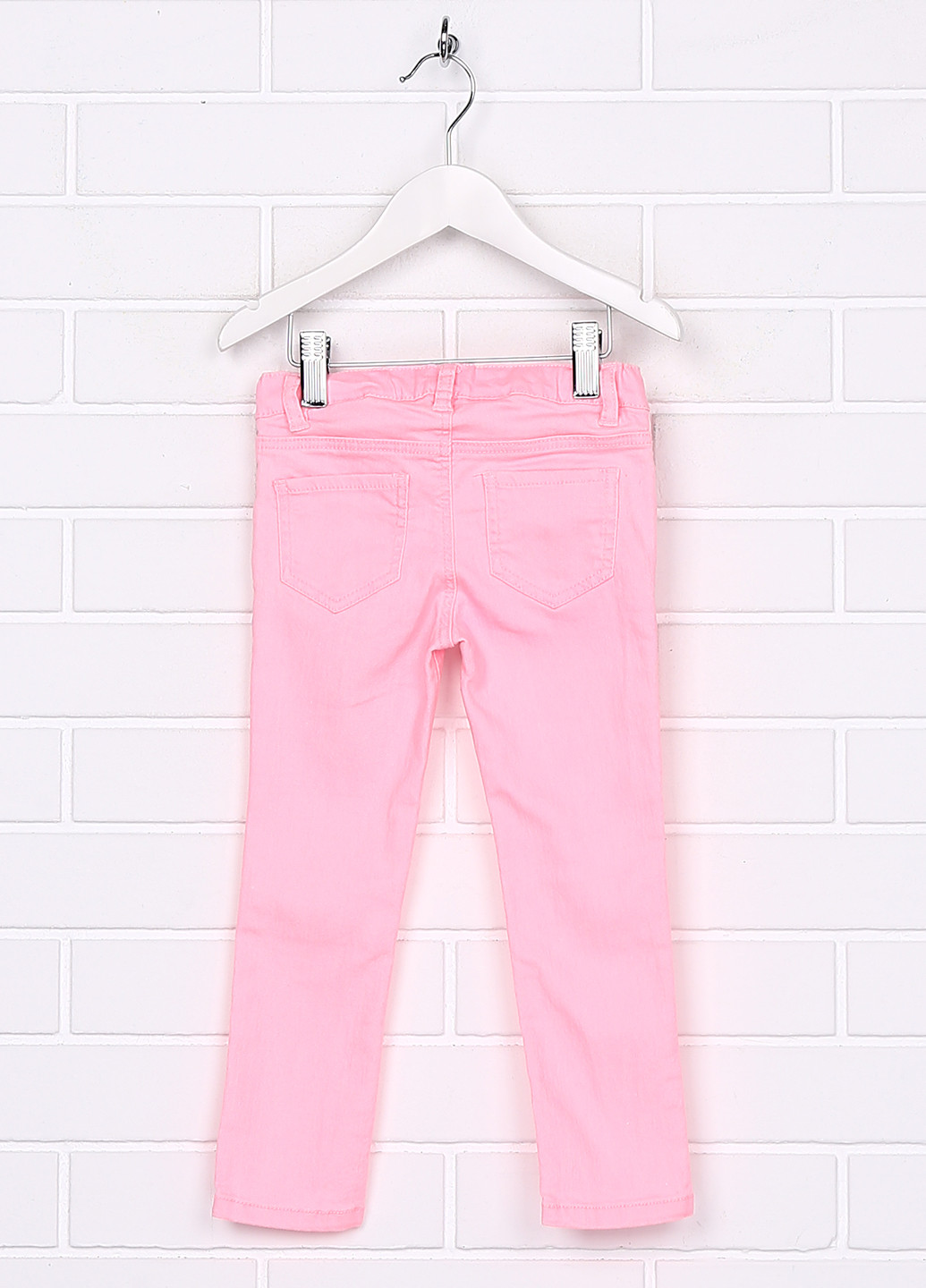 Кислотно-розовые демисезонные джеггинсы H&M