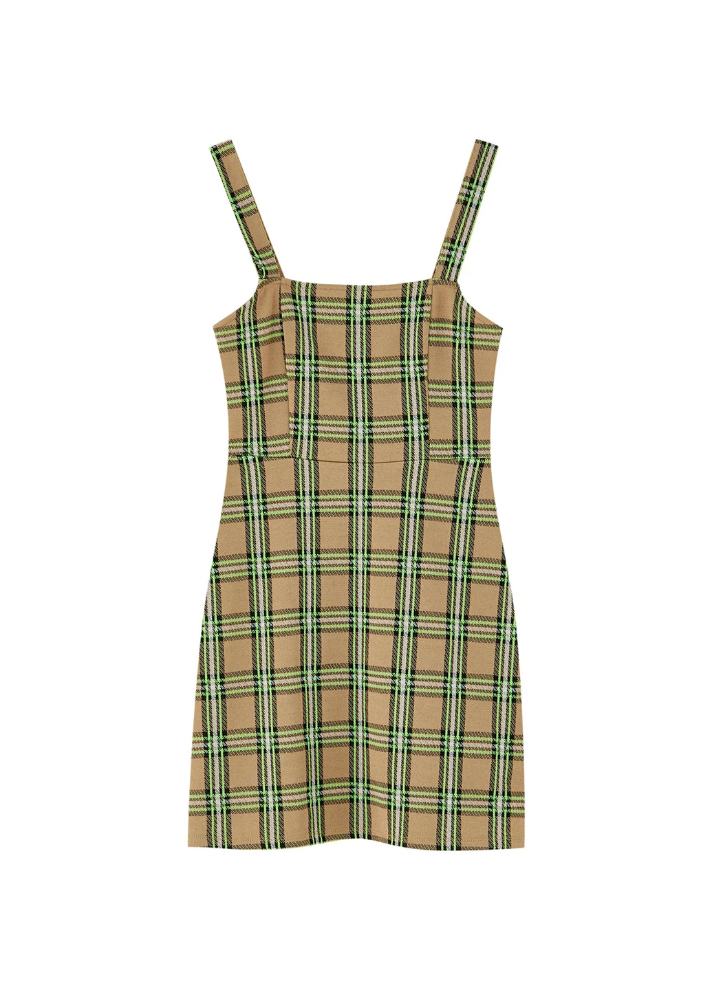 Сукня демісезон,бежевий-чорний-зелений, Pull & Bear (244438092)