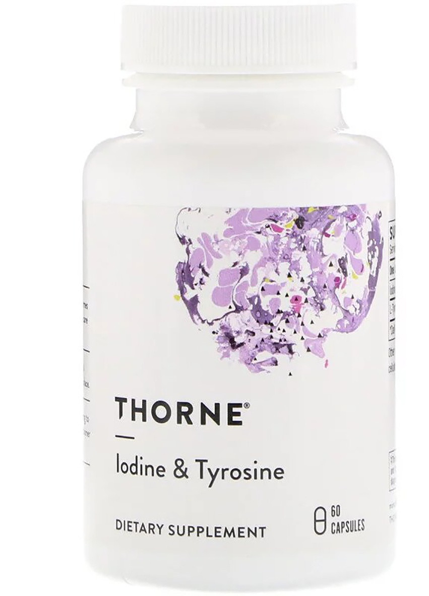 Харчування щитовидної Залози, Йод і Тирозин,, Iodine & Tyrosine, 60 капсул Thorne Research