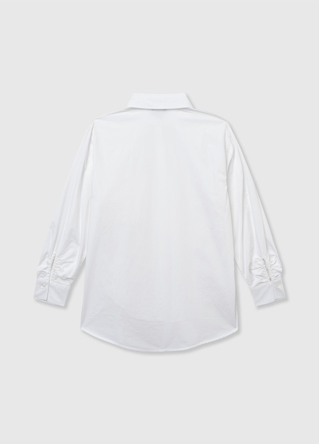 Белая классическая, кэжуал рубашка однотонная United Colors of Benetton