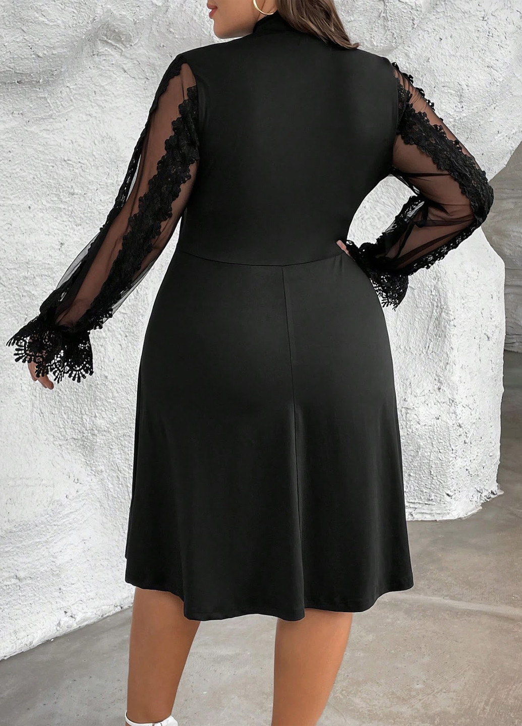 Чорна кежуал сукня а-силует SHEIN однотонна