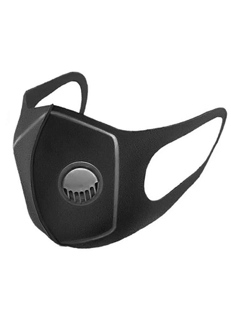 Захисна маска Пітта щільна із клапаном Чорна Pitta респіратор із фільтром No Brand (251956897)