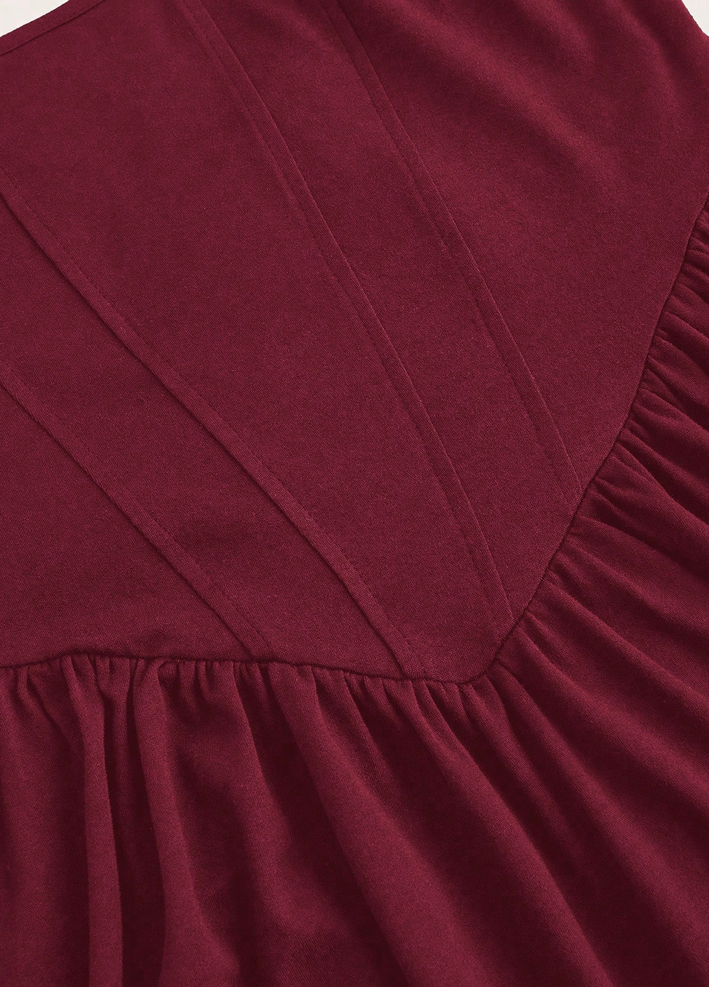 Бордова кежуал сукня кльош SHEIN однотонна