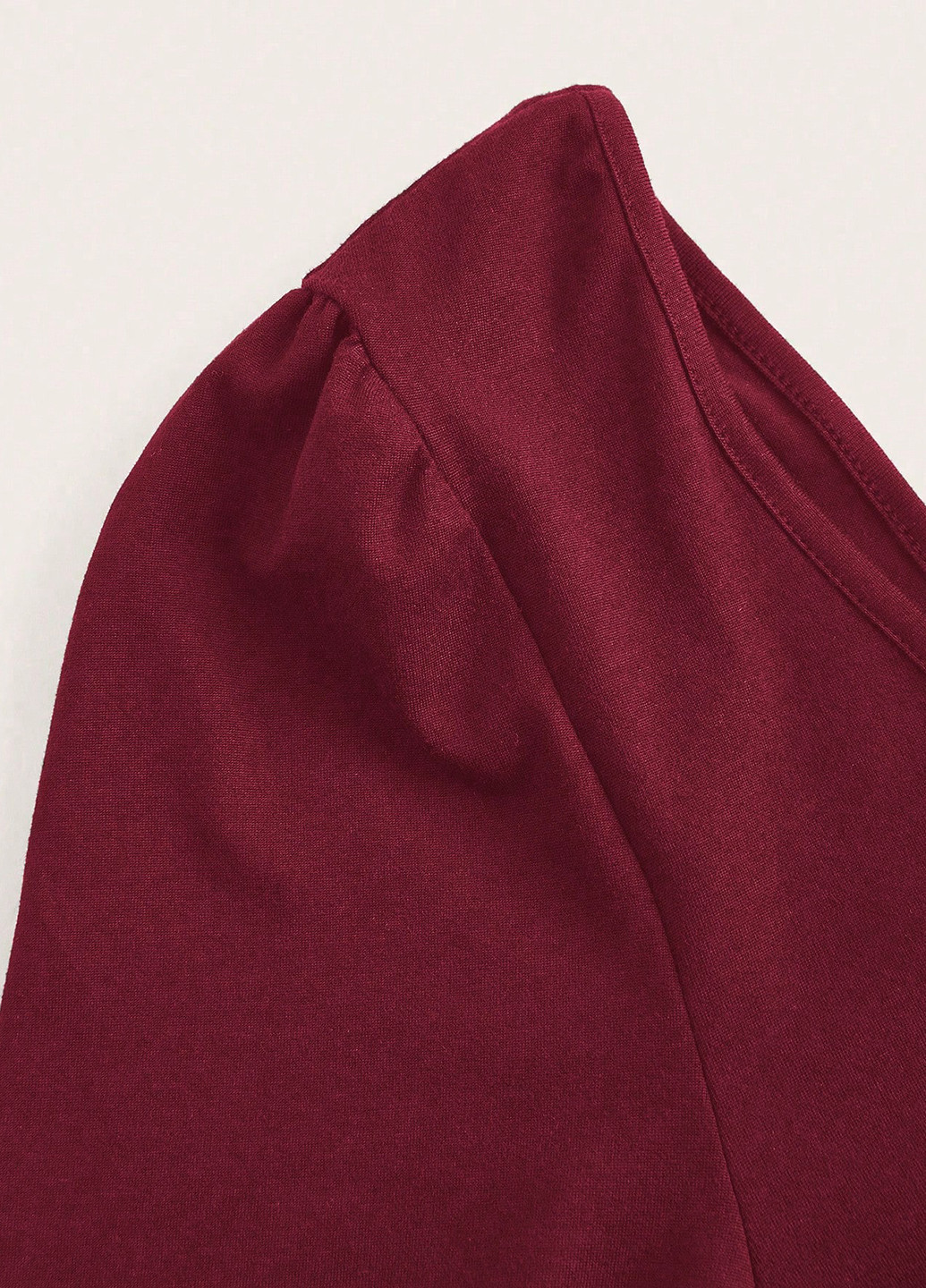 Бордова кежуал сукня кльош SHEIN однотонна