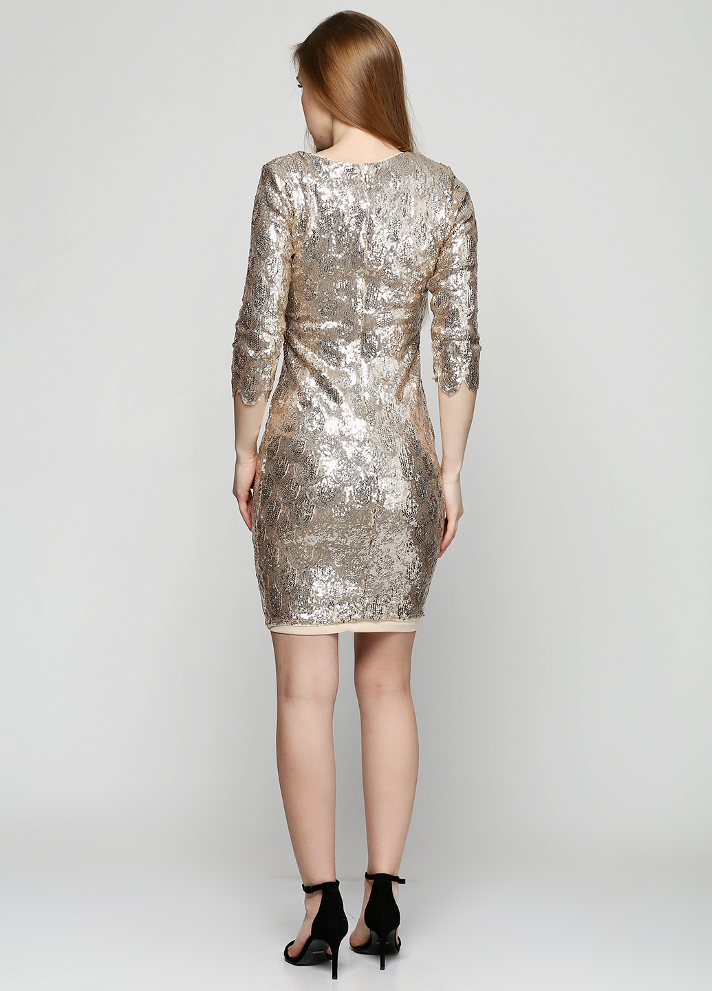 Золотистий коктейльна плаття, сукня TFNC London