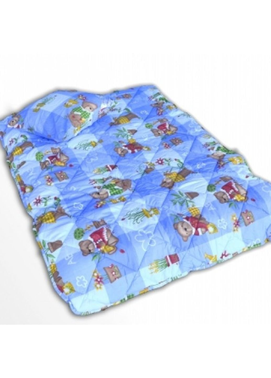 Детское закрытое силиконовое одеяло 110x140 с подушкой 50х50 54800 Moda (253618470)