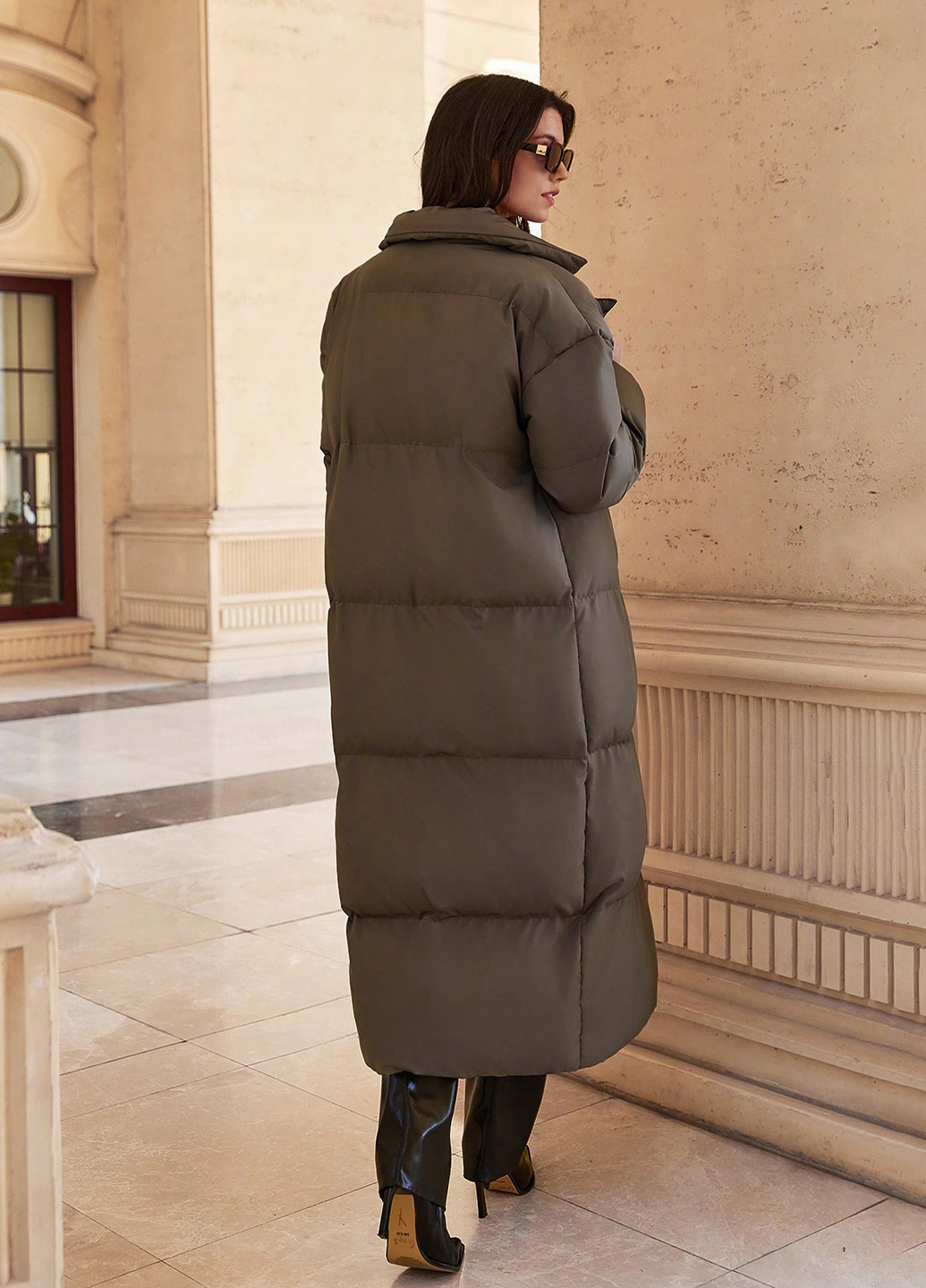 Коричнева зимня куртка SHEIN