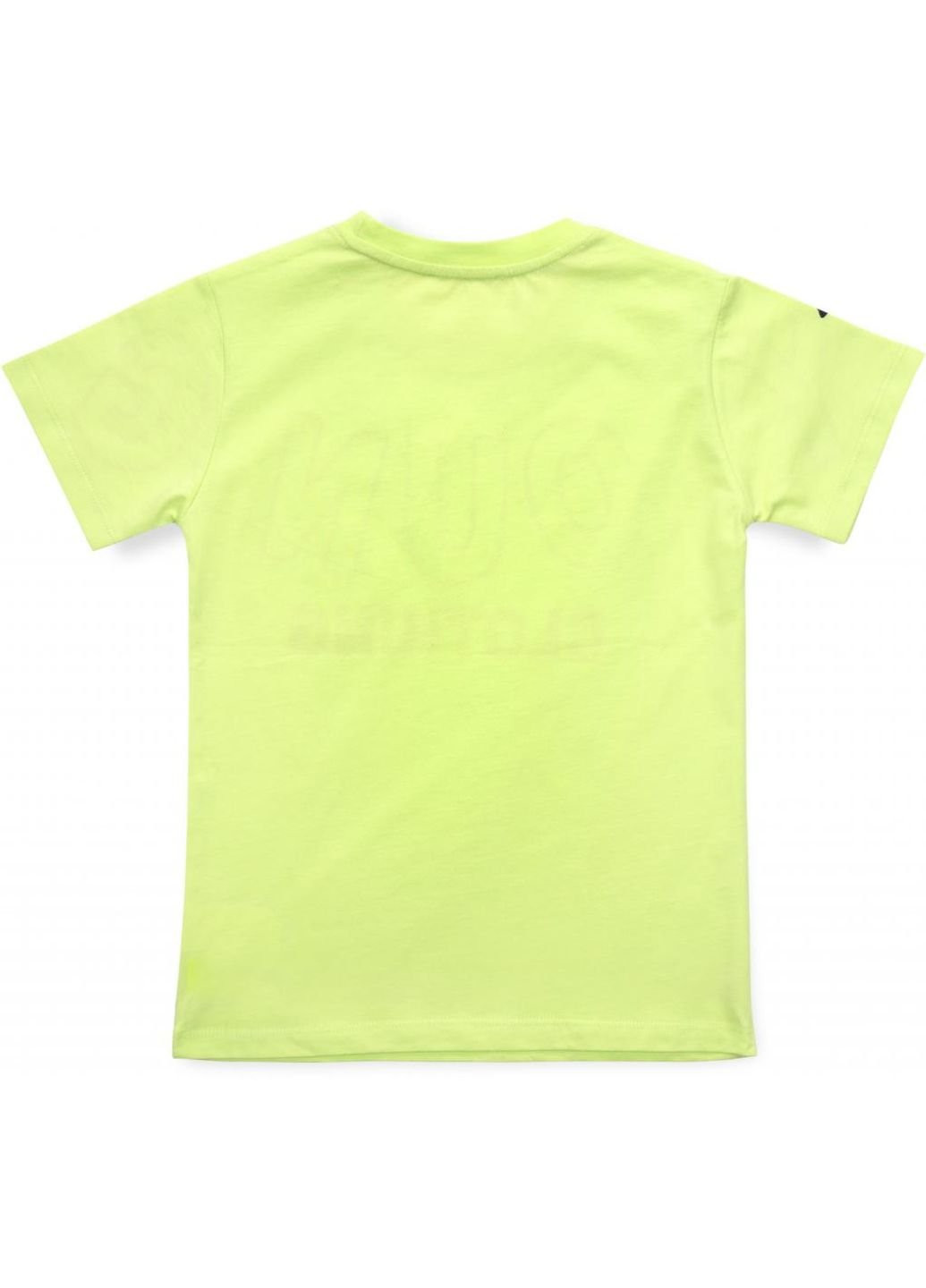 Красная демисезонная футболка детская "young clothing" (15159-134b-green) Breeze