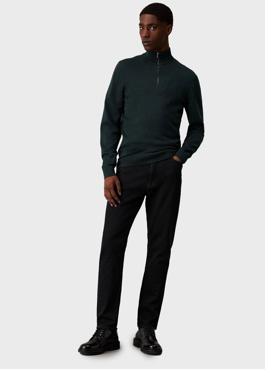 Темно-зеленый демисезонный свитер Calvin Klein