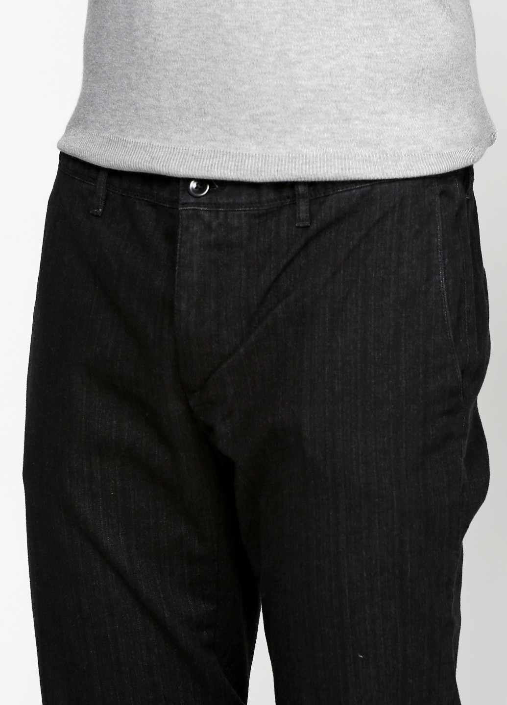 Темно-серые кэжуал демисезонные прямые брюки Alberto