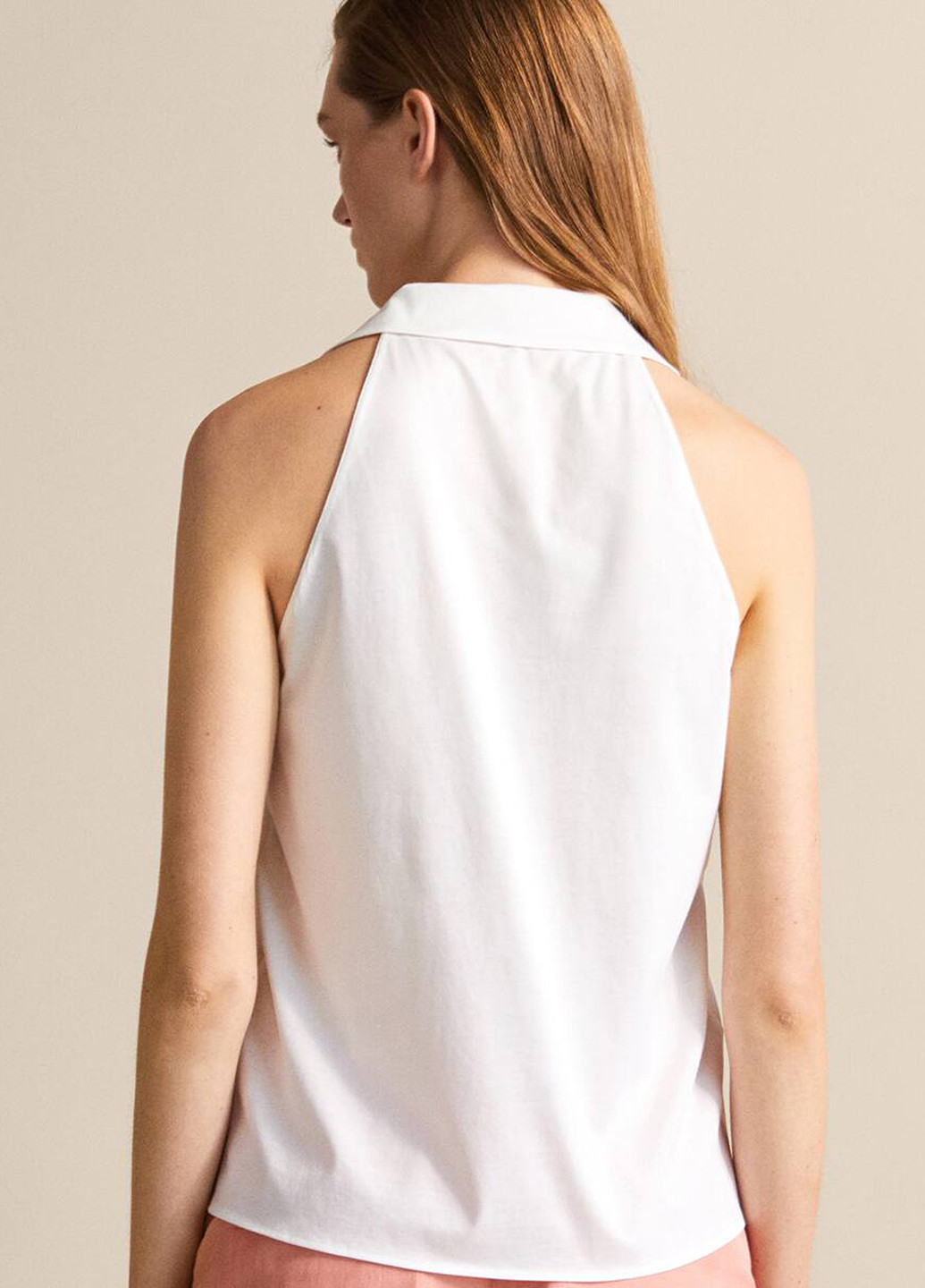 Біла літня блуза Massimo Dutti