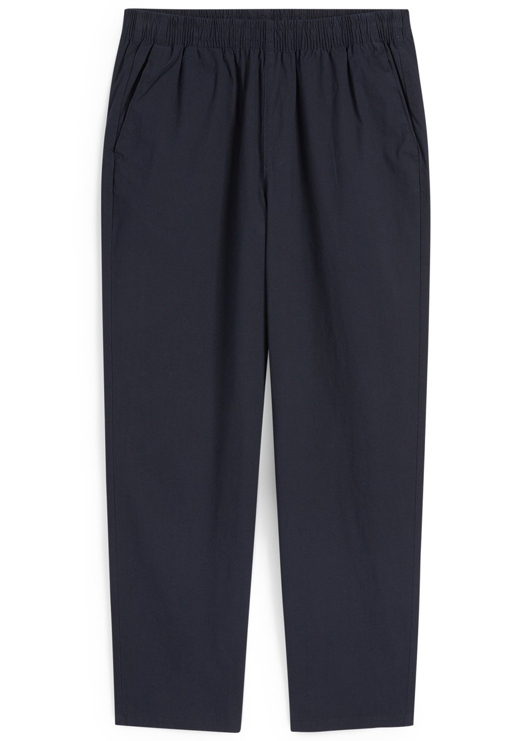 Темно-синие кэжуал демисезонные прямые брюки C&A