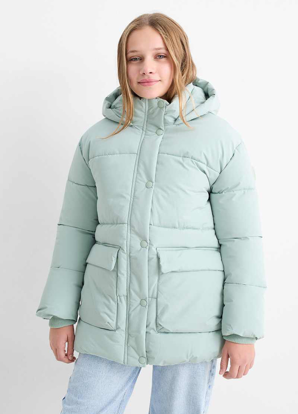 Мятная демисезонная куртка C&A