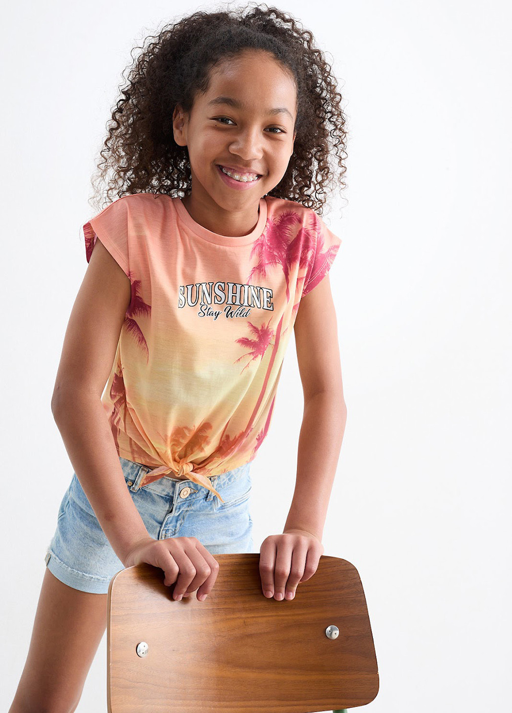 Помаранчева літня футболка C&A